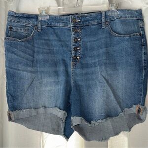 TORRID Denim Shorts - 22 - 5 Pocket - 5 Button Up